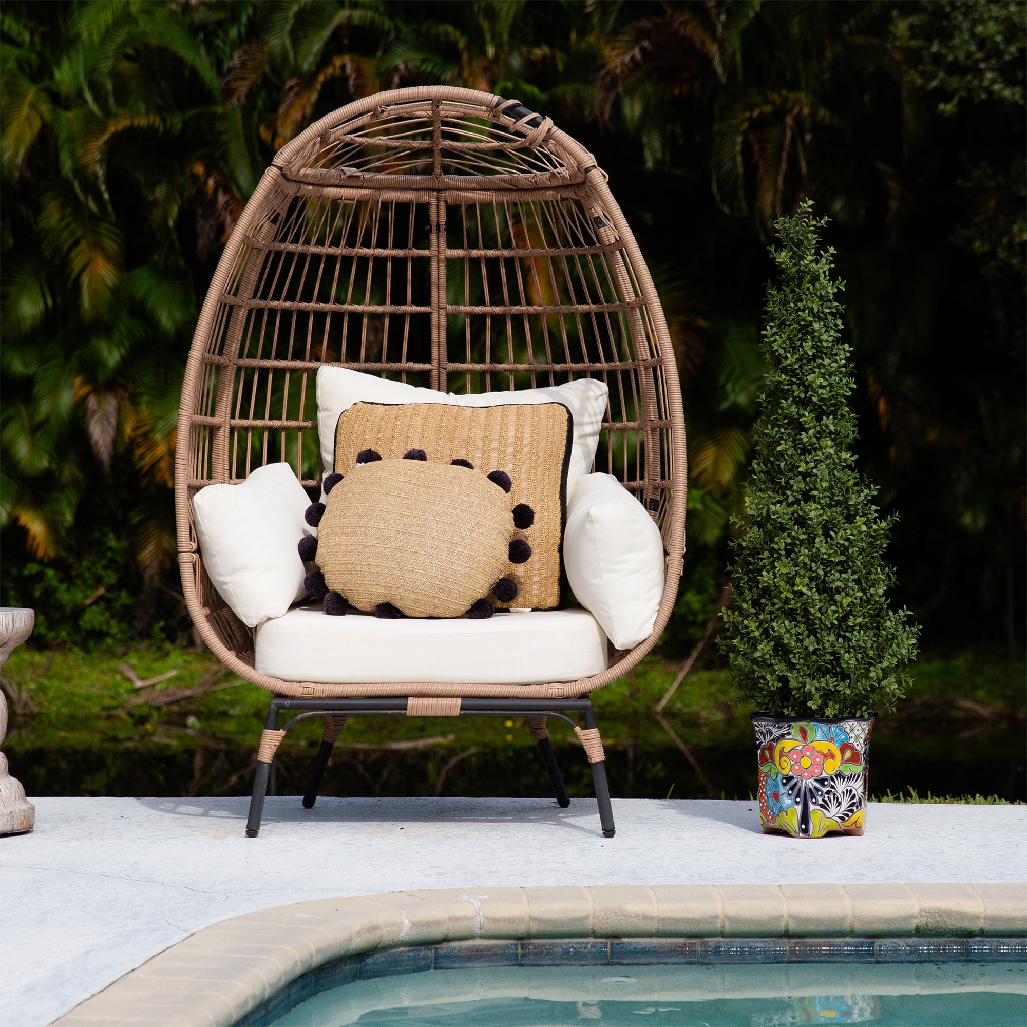 UV-Resistant Artificial Boxwood Topiary Tree